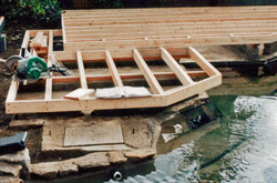 Large, contemporary water feature by Dublin garden designers.